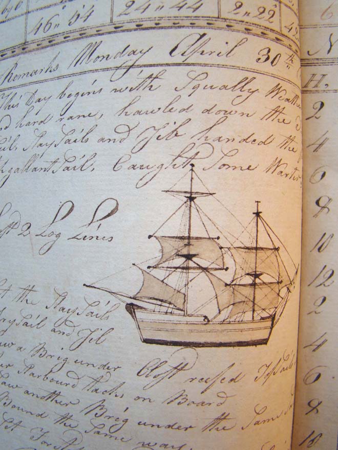 Seth Barlow's Journal made 'for his own amusement' aboard the 'Good Brig Nancy' covering a cruise from New York to Norway and on to Ireland March 26, 1810 to May 20, 1811. — image 5